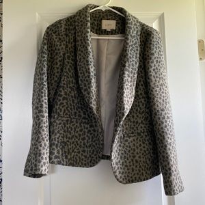 Loft - 2P - Animal Print Wool Blazer